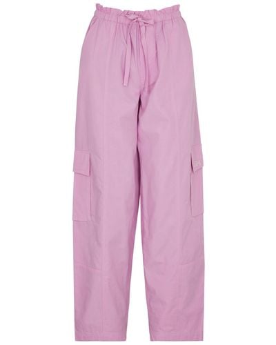 Damson Madder Rocket Cotton Cargo Trousers - Pink