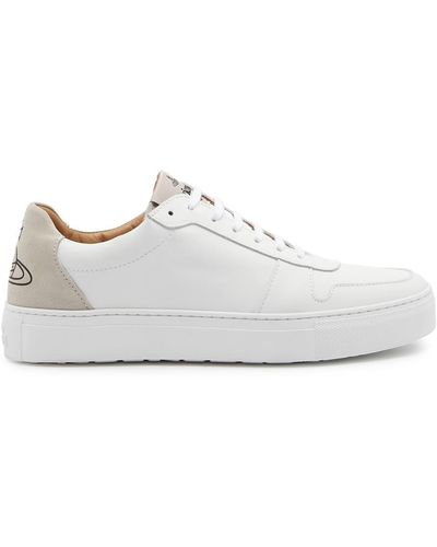 Vivienne Westwood Paneled Leather Sneakers - White
