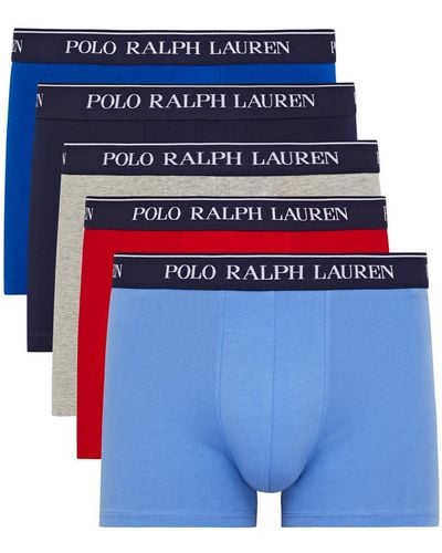 Polo Ralph Lauren Stretch-cotton Trunks - Blue