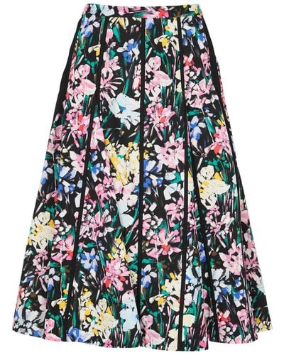 3.1 Phillip Lim Flowerworks Floral-Print Cotton-Poplin Midi Skirt - Multicolour