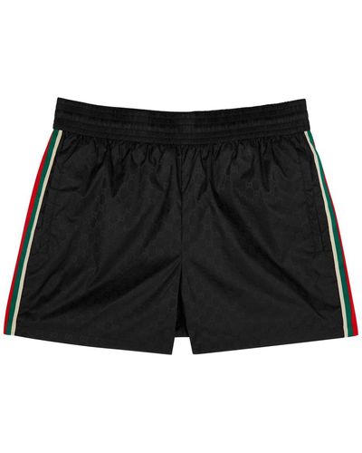Gucci gg-monogrammed Shell Swim Shorts - Black
