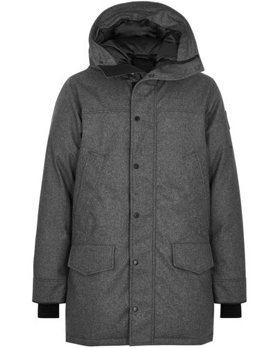 Canada Goose Langford Padded Wool-blend Parka - Gray