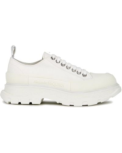 Alexander McQueen Tread Canvas Trainers, Trainers - White