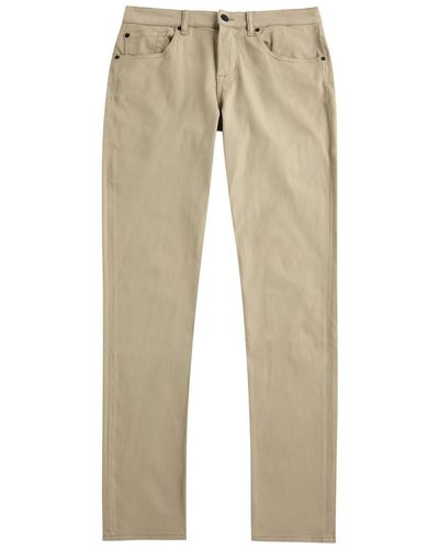 7 For All Mankind Slimmy Tapered Luxe Performance+ Stretch-Cotton Chinos - Natural