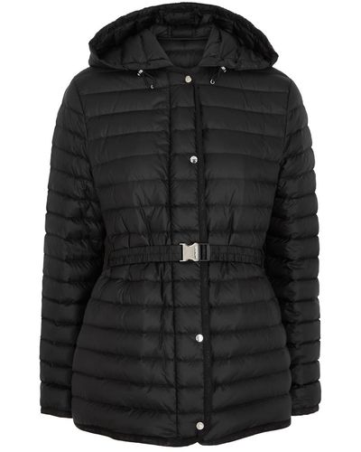 Moncler Oredon Hooded Quilted Shell Coat - Black