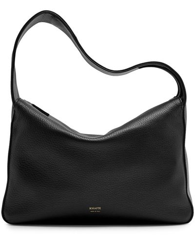 Khaite Elena Leather Shoulder Bag - Black