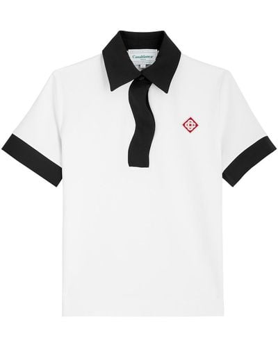 Casablancabrand Memphis Jersey Polo Shirt - White