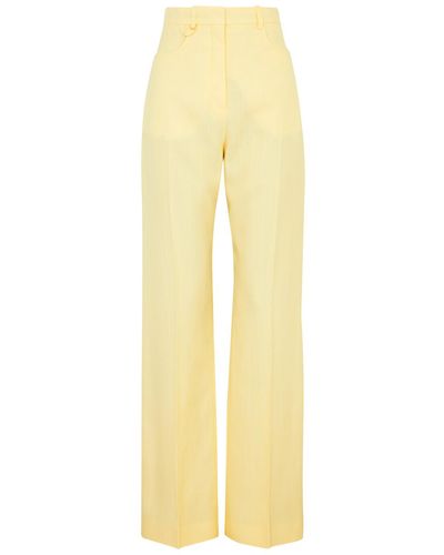 Jacquemus Le Pantalon Sauge Straight-leg Trousers - Yellow