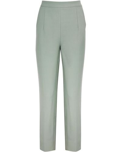 Lavish Alice Cropped Tapered-leg Trousers - Green