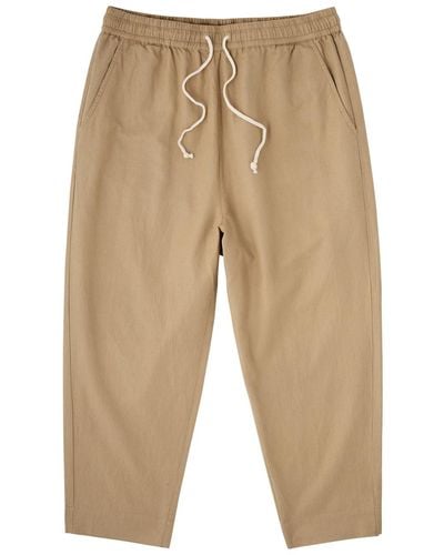 Universal Works Judo Tapered Cotton-Blend Trousers - Natural