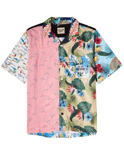 GALLERY DEPT. Parker Patchwork Printed Twill Shirt - Multicolor