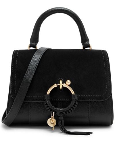 See By Chloé Joan Leather Top Handle Bag - Black