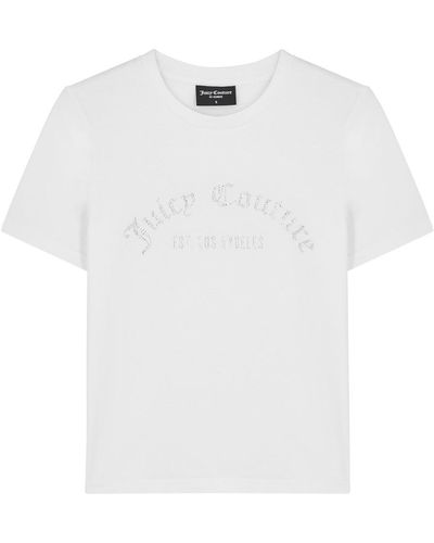 Juicy Couture Noah Logo-embellished Cotton T-shirt - White