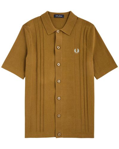 Fred Perry Knitted Cotton Shirt - Multicolor