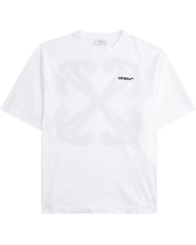 Off-White c/o Virgil Abloh Tattoo Arrow Logo-embroidered Cotton T-shirt - White