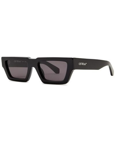 Off-White c/o Virgil Abloh Manchester Rectangle-frame Sunglasses - Black