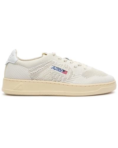 Autry Easeknit Medalist Knitted Sneakers - White