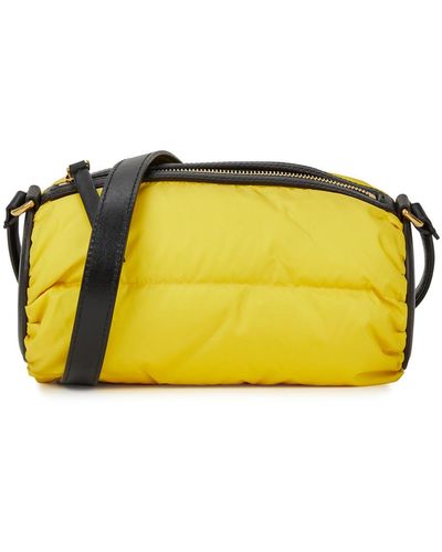 Moncler Keoni Quilted Shell Cross-body Bag - Yellow