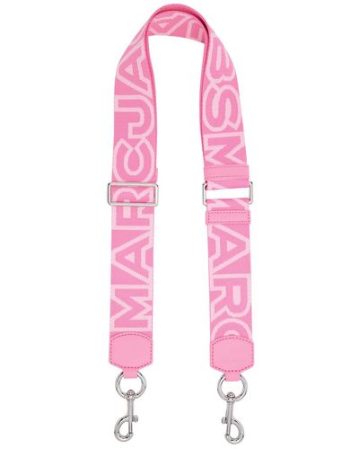 Marc Jacobs Logo-Jacquard Canvas Bag Strap - Pink