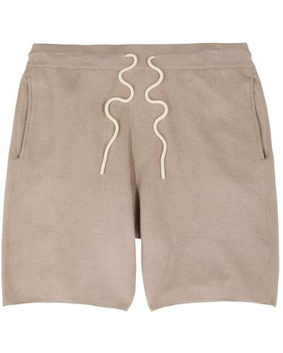 PAIGE Coyne Cotton-Blend Shorts - Natural