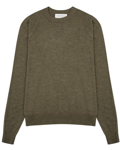Extreme Cashmere N°233 Class Cashmere-Blend Sweater - Green