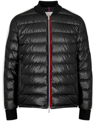 Moncler Arroux Quilted Shell Bomber Jacket - Black