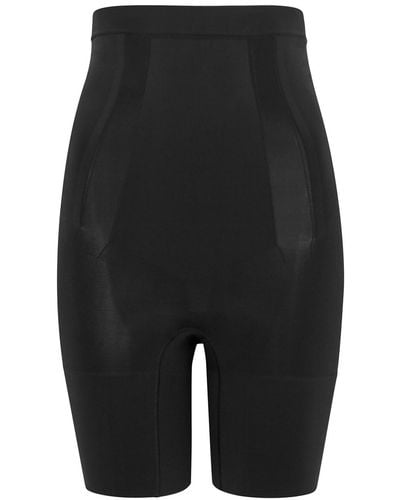 Spanx Oncore High-waisted Mid-thigh Shorts - Black