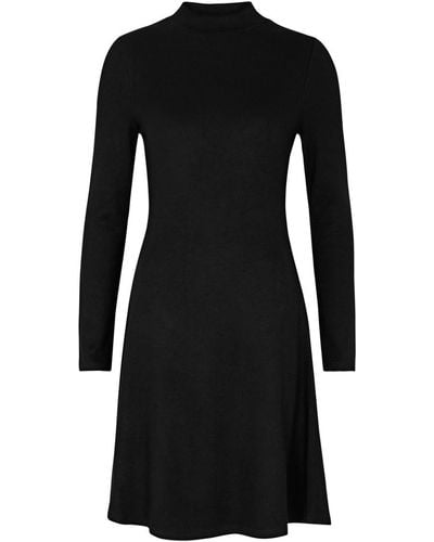 Vince Stretch-knit Mini Dress - Black