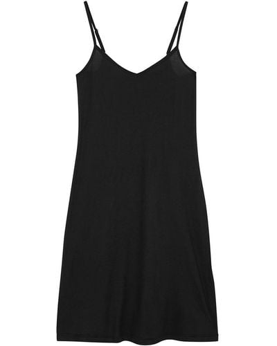 Hanro Ultralight Cotton Slip Dress - Black