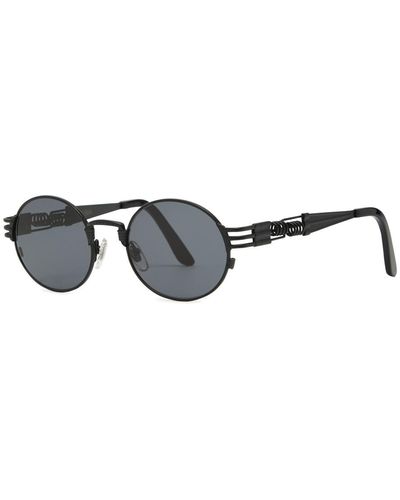Jean Paul Gaultier 56-6106 Round-Frame Sunglasses - Black