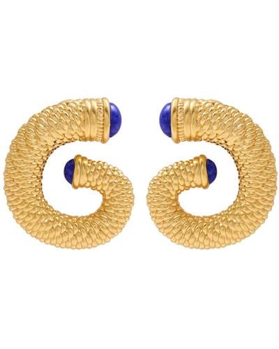 SORU Contessa 18Kt-Plated Stud Earrings - Metallic