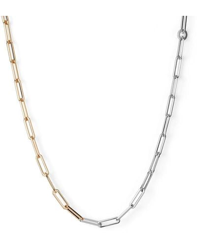 Jenny Bird Andi And Gold-dipped Chain Necklace - Metallic