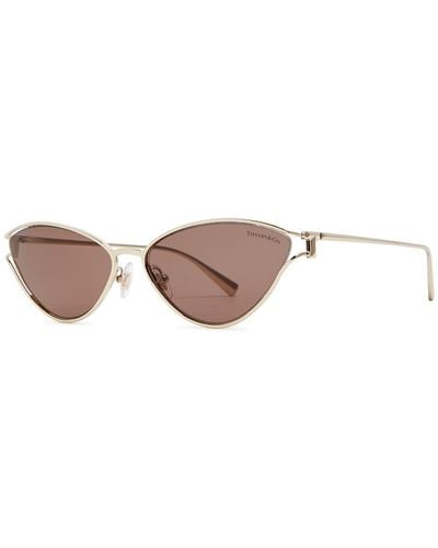 Tiffany & Co. Cat-Eye Sunglasses - Metallic