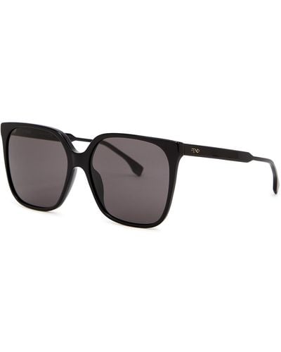 Fendi Oversized Square-Frame Sunglasses - Black