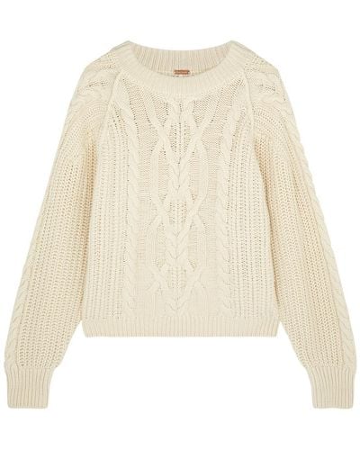 Free People Frankie Cable Jumper - Natural