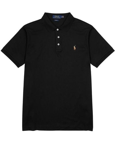 Polo Ralph Lauren Slim Pima-Cotton Polo Shirt - Black