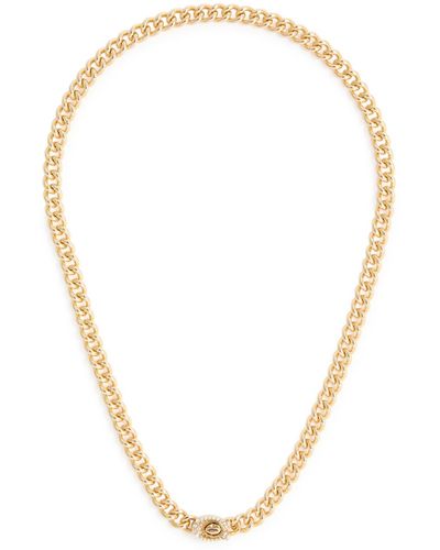 COACH Logo-Embellished Chain Necklace - White