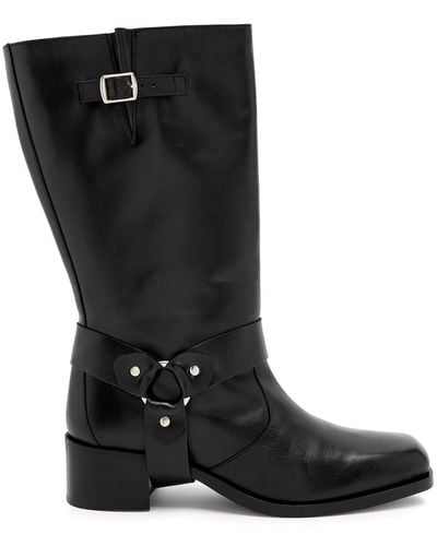 Alohas Rocky 50 Leather Mid-calf Boots - Black