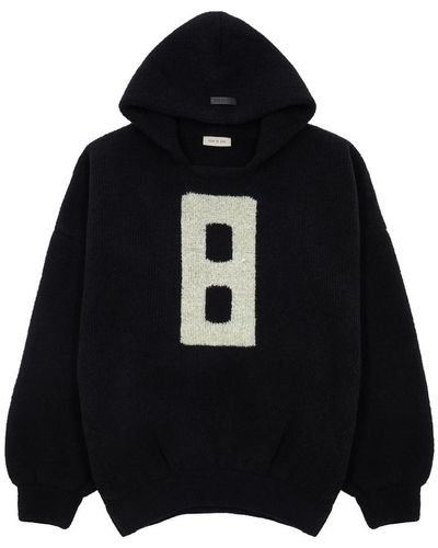 Fear Of God 8 Hooded Bouclé Wool-Blend Sweatshirt - Black