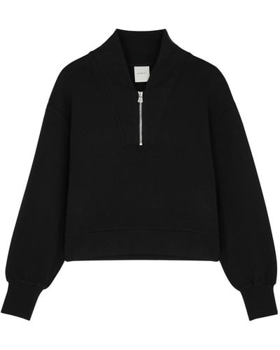 Varley Davidson Half-zip Stretch-jersey Sweatshirt - Black