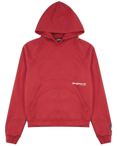Reese Cooper Outdoor Supply Red Hooded Cotton Sweatshirt