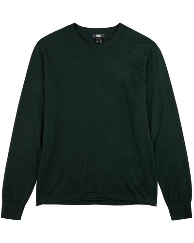 PAIGE Champlin Cotton-blend Sweater - Green