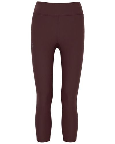 On Shoes Running Active Cropped Jersey leggings - Purple