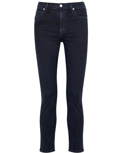 Citizens of Humanity Rocket Cropped Skinny Jeans - Blue