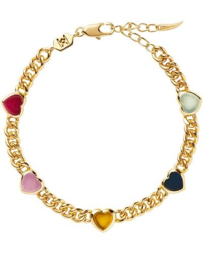 Missoma Jelly Heart 18kt Gold-plated Bracelet - Metallic