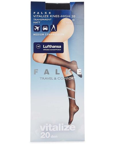 FALKE Vitalize 20 Denier Knee-high Socks - Blue