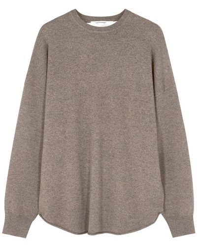 Extreme Cashmere N°53 Crew Hop Cashmere-Blend Sweater - Brown