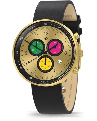 Newgate Watches G6 Monte Carlo - Mens Chronograph Watch - Contemporary Gold - Metallic