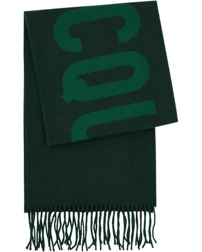 Jacquemus Le Écharpe Logo-intarsia Wool Scarf - Green