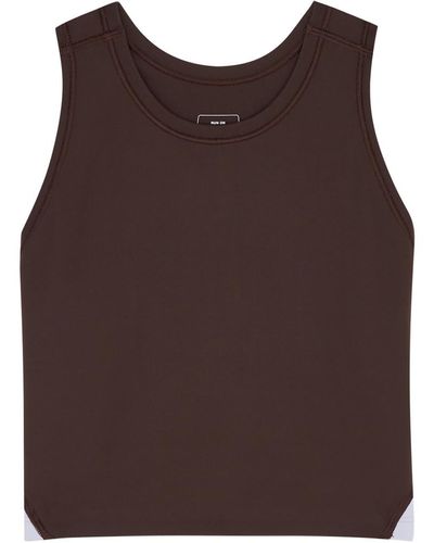 On Shoes Movement Stretch-Jersey Bra Top, Bras, , Large - Brown
